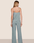 Model is wearing Gisele TENCEL™ Modal Cami & Pant PJ Set in Lead