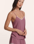 Model is wearing in Frida TENCEL™ Modal Cami & Shortie Short PJ Set