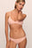 Model is wearing Pima Stretch Cotton Bikini in Buff