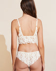 Model wears Naya Longline Bralette in Ivory.