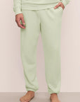 Model is wearing Mens French Terry Jogger in Matcha