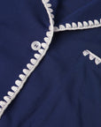 Detail image of Frida TENCEL™ Modal Shortie Short PJ Set in Navy/Ivory