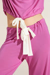 Gisele TENCEL™ Modal Slouchy PJ Set - Italian Rose/Ivory