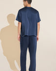 Charles Washable Silk Short Sleeve & Pant PJ Set