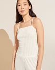 Model wears Pointelle Cami in Ivory.