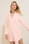 Gisele TENCEL™ Modal Sleepshirt - Petal Pink/Ivory