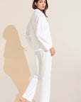 Organic Pima Cotton Notch Collar Top & Pant PJ Set