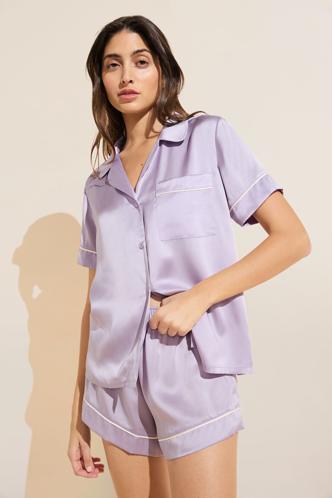 Inez Washable Silk Short PJ Set – Eberjey