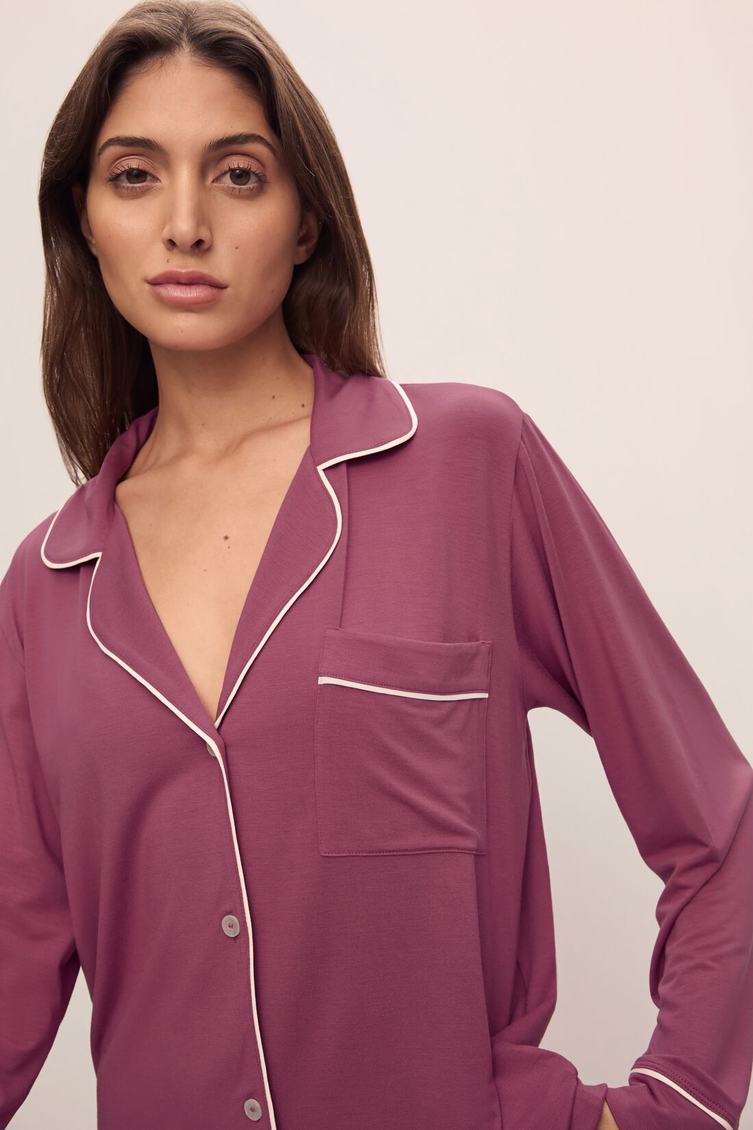 Cotton/TENCEL™ Modal Spandex Jersey - Raspberry Cotton/TENCEL™ Modal Spandex Jersey - Raspberry