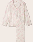 Gisele Printed TENCEL™ Modal Long PJ Set in Rose Garden Cameo Pink/Pale Pi