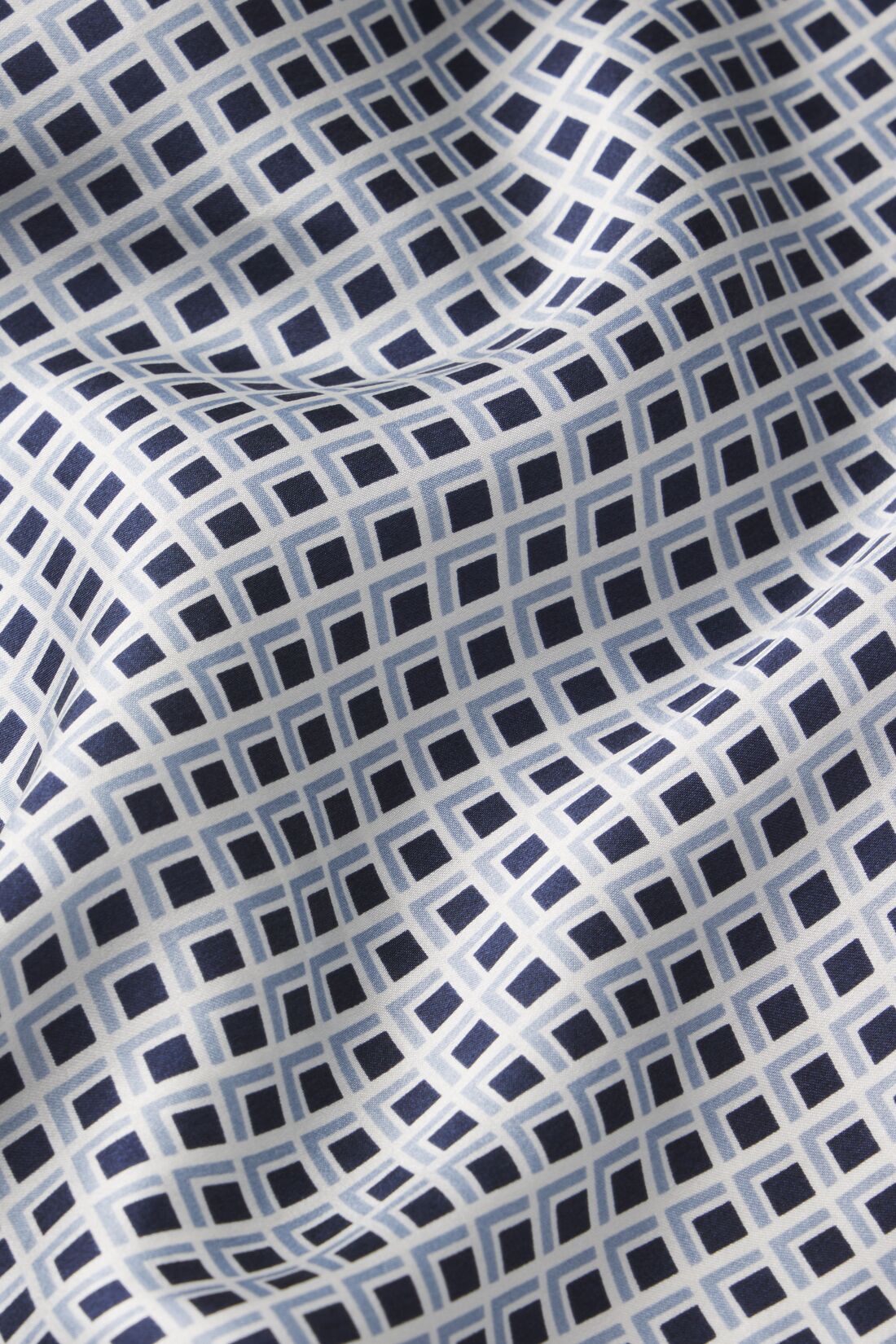 Image of Tile Square Gray Dawn Washable Silk Fabric