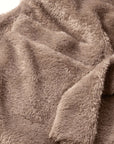 Image of renew plush robe in toffee