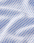Image of nautico fabric swatch in Feeder Stripe Cornflower Blue/White