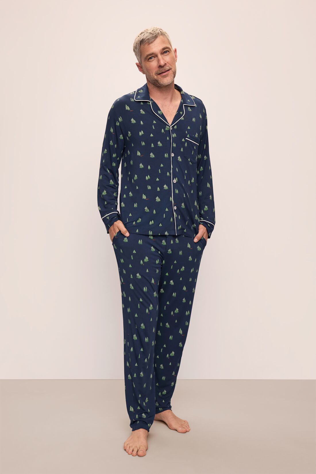 魅力的な価格 TENCEL™ Printed William Modal Eberjey – Set PJ Long 水着・ラッシュガード