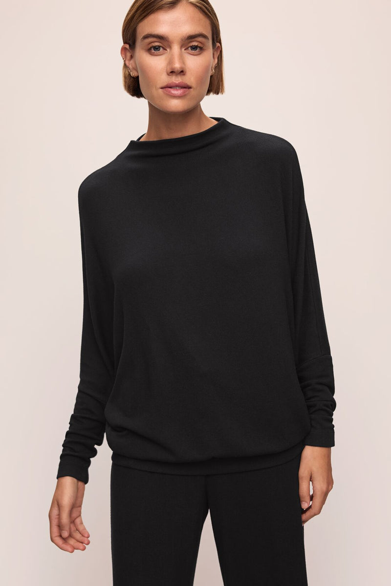 Cozy Time Mock Neck Pullover – Eberjey
