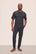 Model is wearing Henry TENCEL™ Modal Short Sleeve & Pant PJ Set in Charcoal Heather