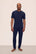 Model is wearing Henry TENCEL™ Modal Short Sleeve & Pant PJ Set in Navy