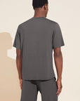 Model is wearing Henry TENCEL™ Modal Short PJ Set in Storm Gray.