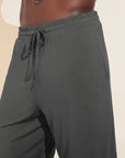 Model is wearing Henry TENCEL™ Modal Short PJ Set in Storm Gray.