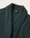 Image of Recycled boucle Waffle Robe in Pine