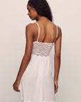 Model is wearing Mariana TENCEL™ Modal Chemise in White