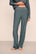 Model is wearing Softest Sweats Straight Leg Pant in Stone Blue