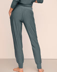 Model is wearing Softest Sweats Jogger in Stone Blue