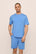 Model is wearing Henry TENCEL™ Modal Short PJ Set in CornflowerBlue