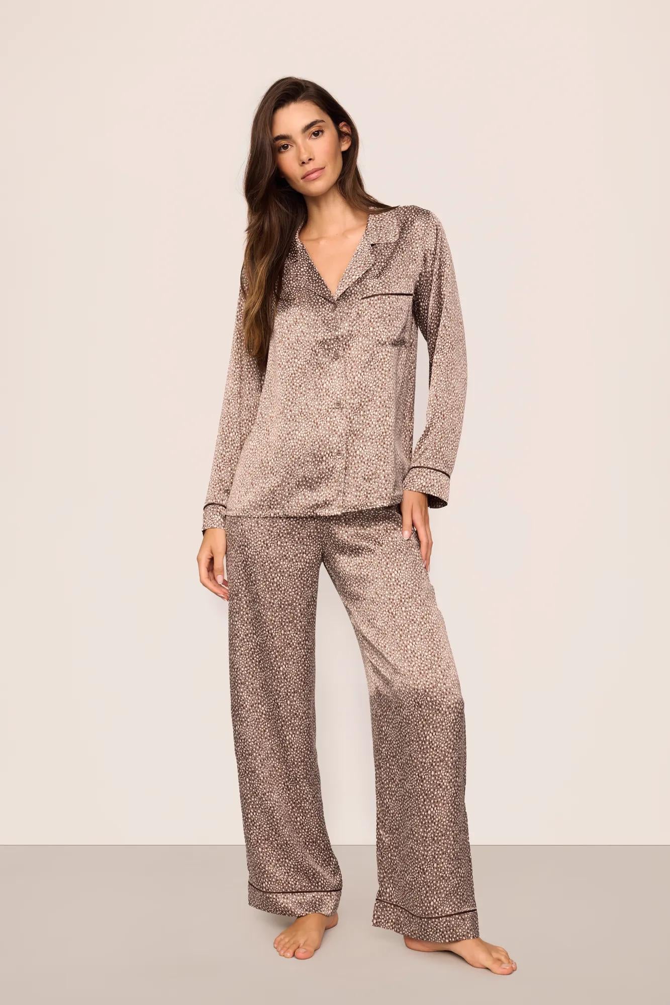 Inez Washable Silk Printed Long PJ Set – Eberjey