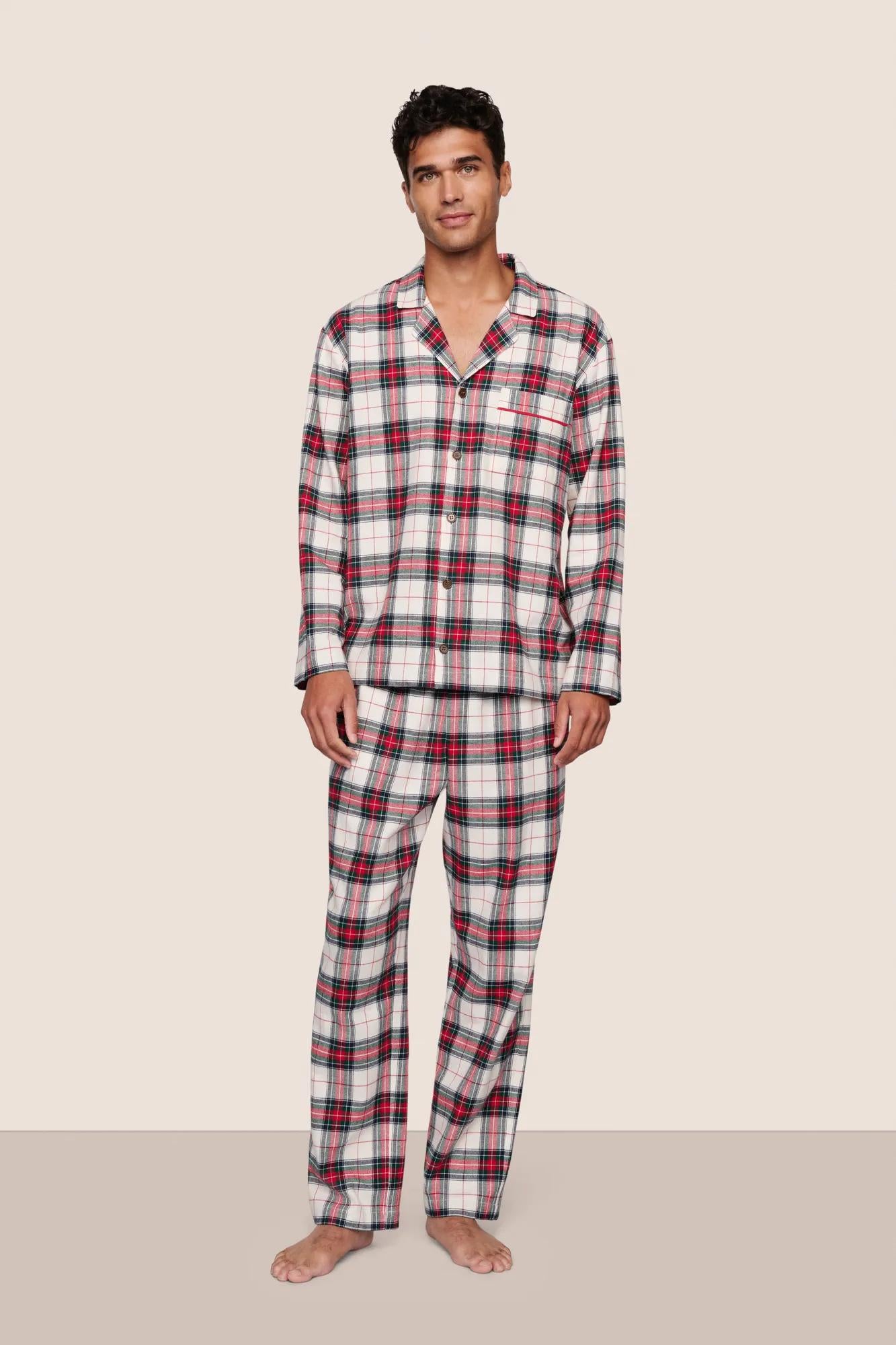 Men's Flannel Long PJ Set – Eberjey