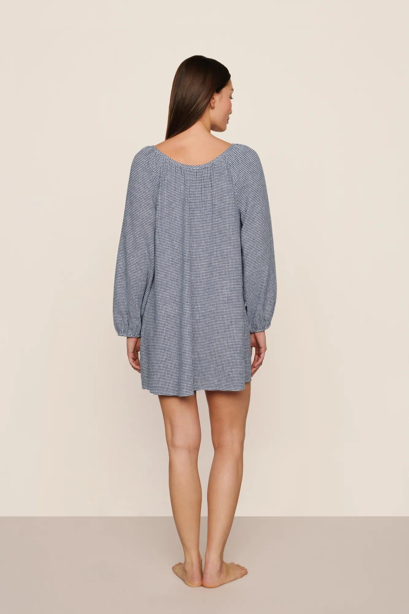 Linen Blend Short Dress | S