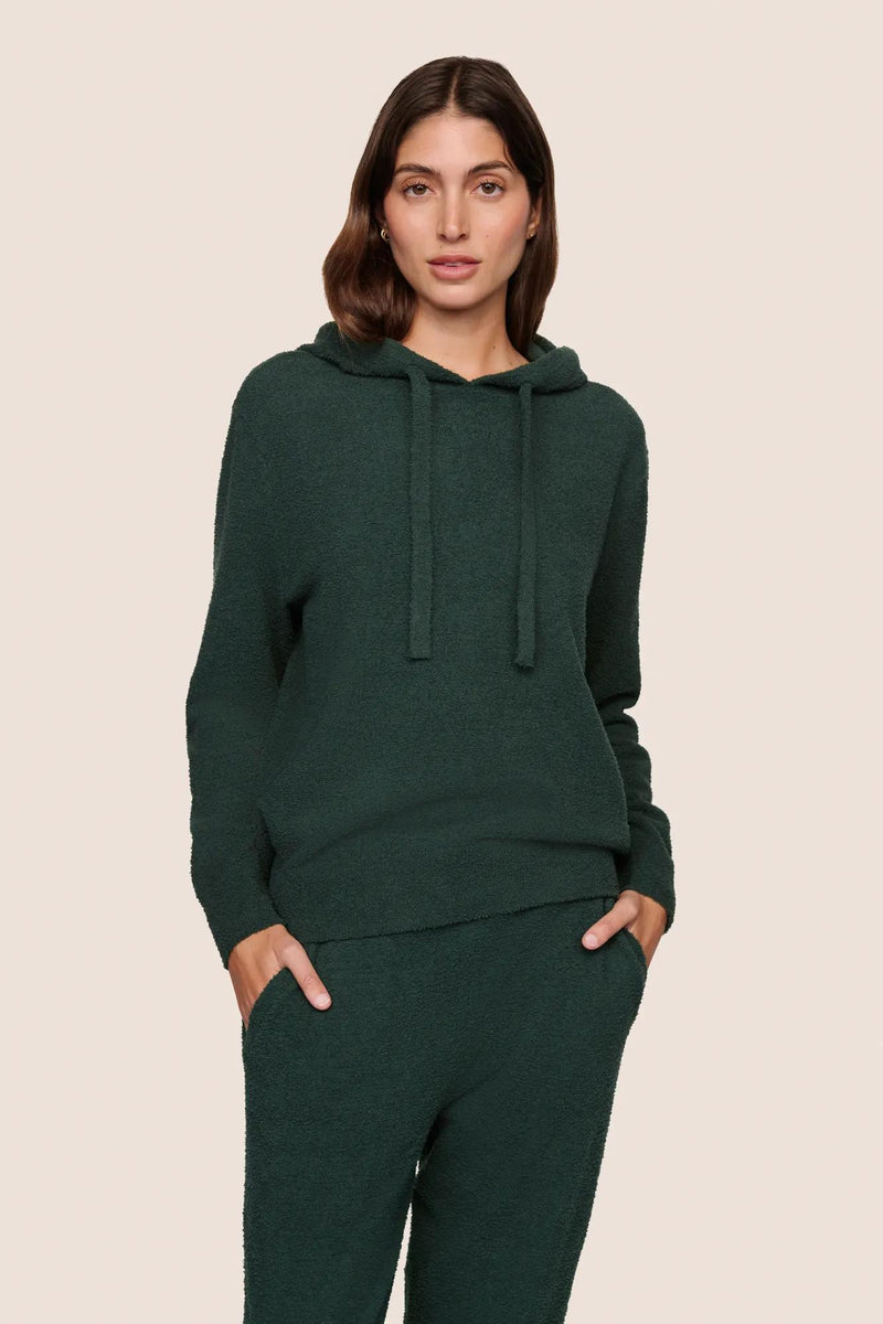 (取寄) エバージェイ レディース リサイクル ブークル - ザ ブーディ Eberjey women Recycled Boucle - The Hoodie Pine T2032H-PINE_1436_1200x1200.jpg