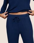 Model is wearing Cozy Time Jogger in Navy