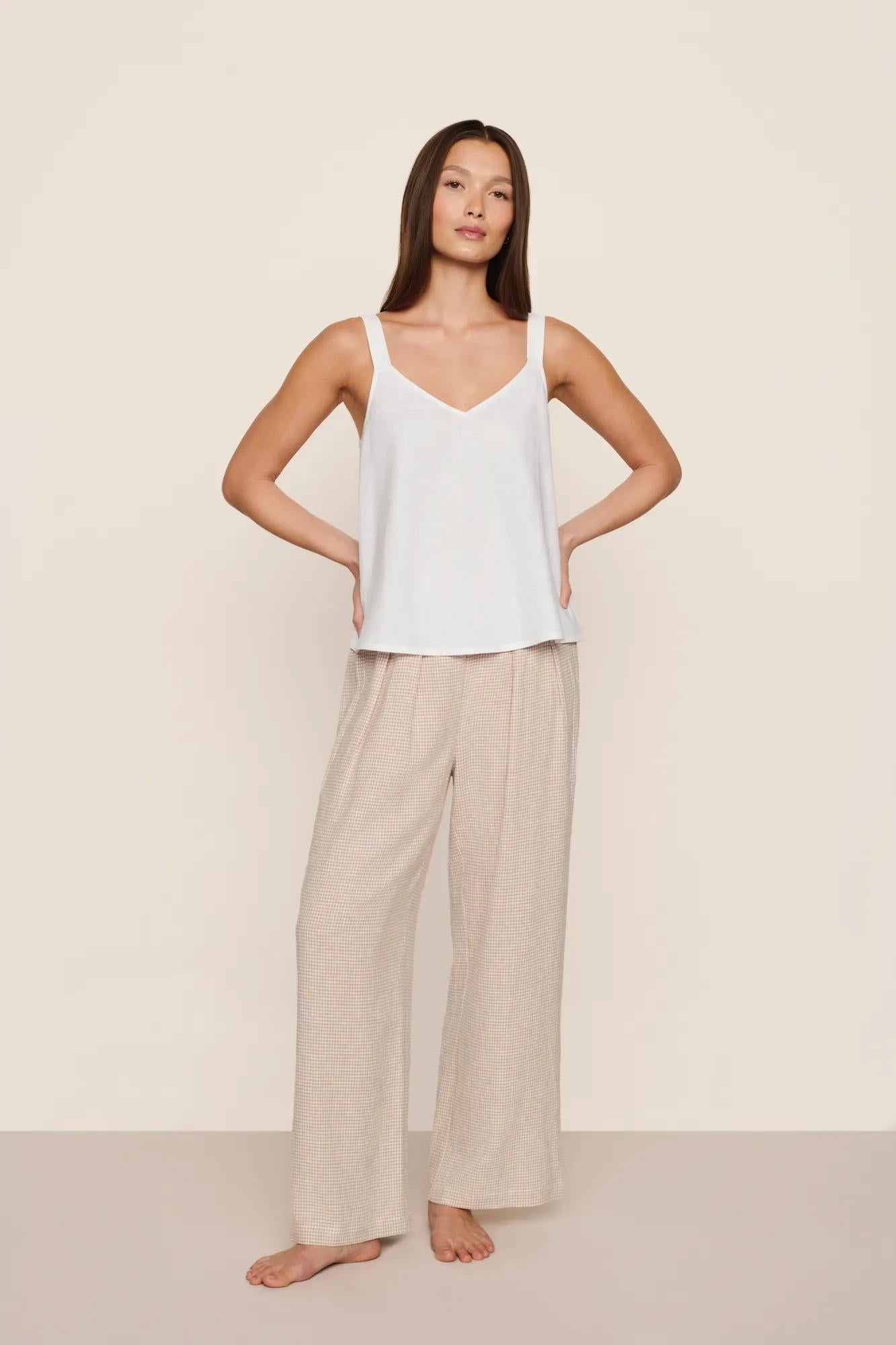 Linen Blend Relaxed Pant – Eberjey