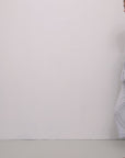 Video of model wearing Gisele TENCEL™ Modal Short Sleeve Crop PJ Set in Ice Blue/Ivory