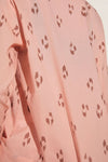Organic Sandwashed Cotton Printed Long PJ Set - Animal Spot Rose Cloud