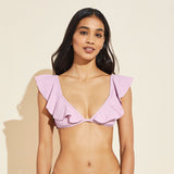 Eberjey Graziela Textured Bikini Top - Lilac