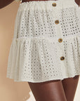 Nellie Cotton Eyelet Beach Skirt