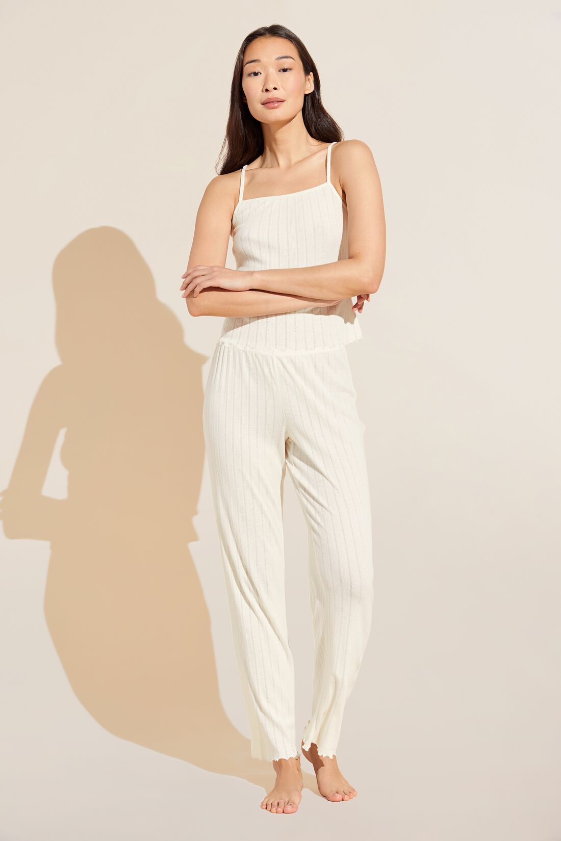 Pointelle Cami in Ivory