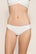 Model is wearing Pima Cotton Bikini in White