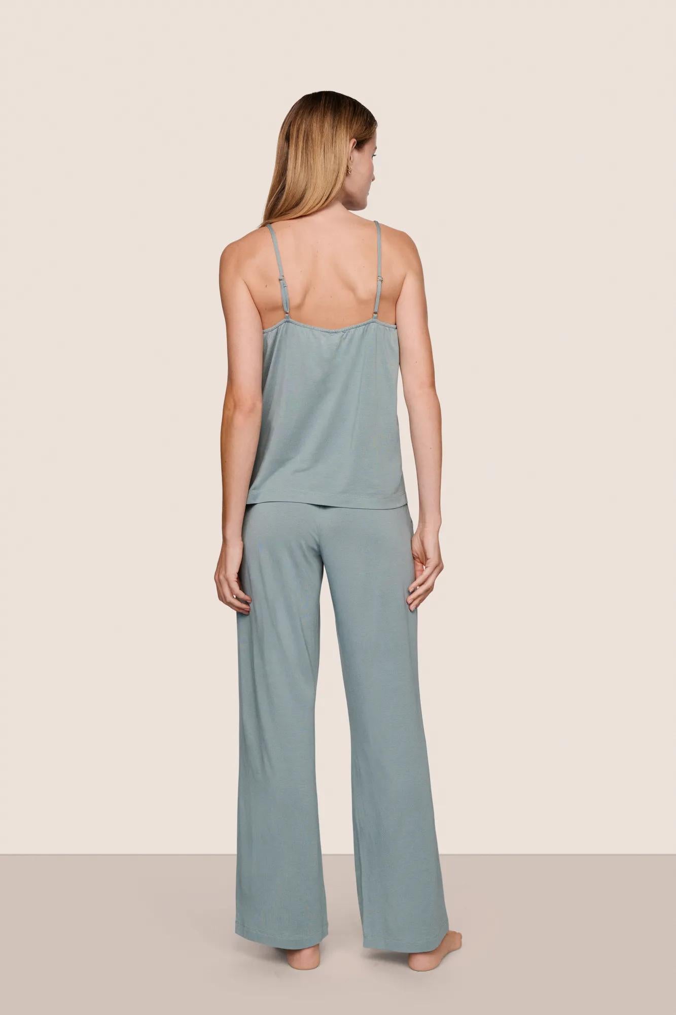 Model is wearing Gisele TENCEL™ Modal Cami & Pant PJ Set  in Lead