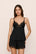 Model is wearing Beatrix TENCEL™ Modal Cami & Short PJ Set in Black