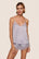 Model is wearing Washable Silk Lace Cami & Short Set  in Thistle/Thistle