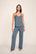 Model is wearing Frida TENCEL™ Modal Cami & Pant PJ Set in Moonlight Blue/Navy