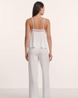 Model is wearing Lara TENCEL™ Modal Cami & Pant PJ Set in Ivory