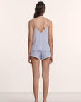 Model is wearing Frida TENCEL™ Modal Cami & Shortie Short PJ Set in Lavender Dusk/Ivory