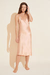 Inez Washable Silk Slip Dress - Rose Cloud