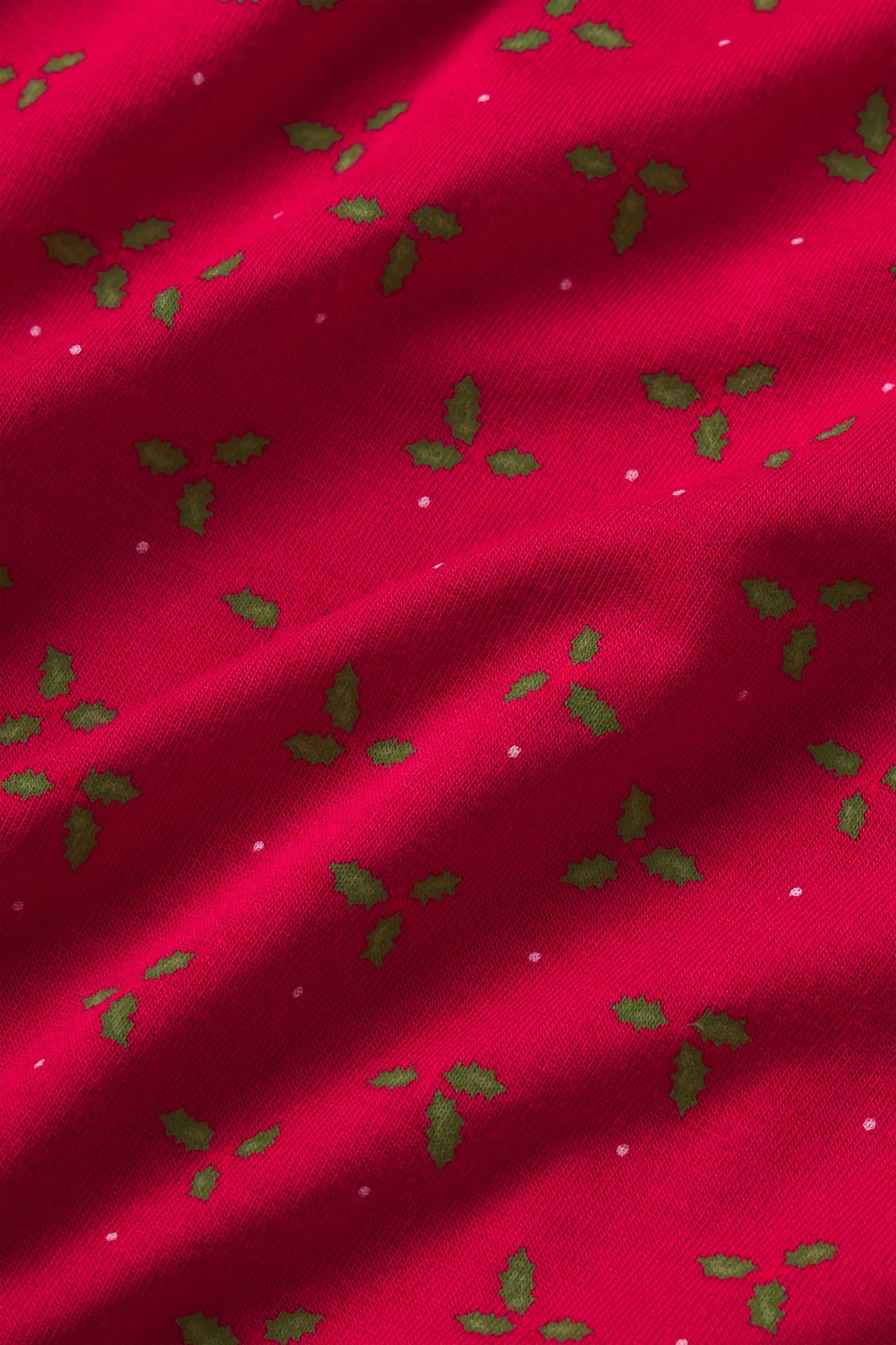 Gisele  Printed TENCEL™ Modal fabric in Hollyberry Holly Red