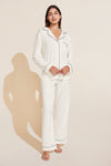 Gisele TENCEL™ Modal Long PJ Set - Ivory/Navy