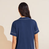 Eberjey Gisele Sleep Shirt Navy Ivory - PLAISIRS - Wellbeing and Lifestyle  Products & Gifts